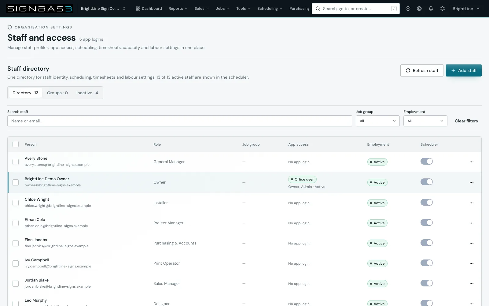 Invite users and choose roles walkthrough poster