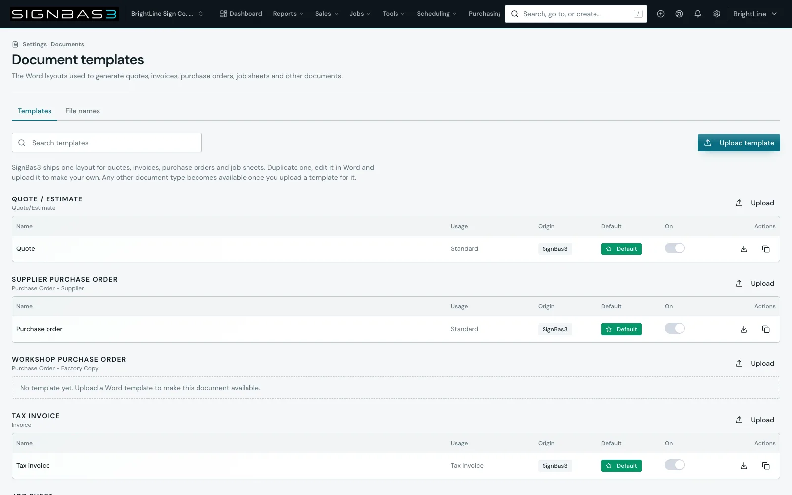 Manage document templates walkthrough poster