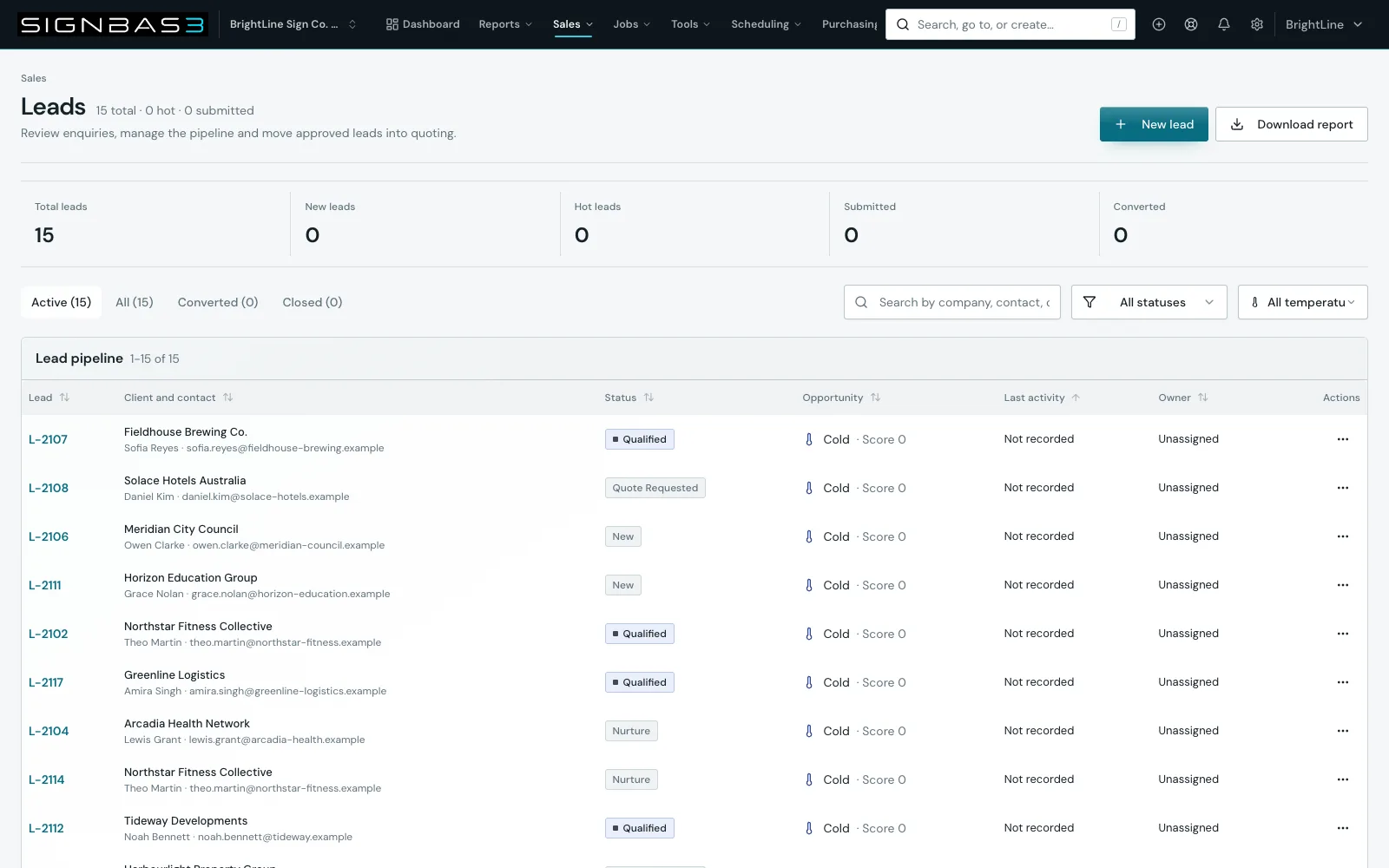Manage the lead pipeline walkthrough poster