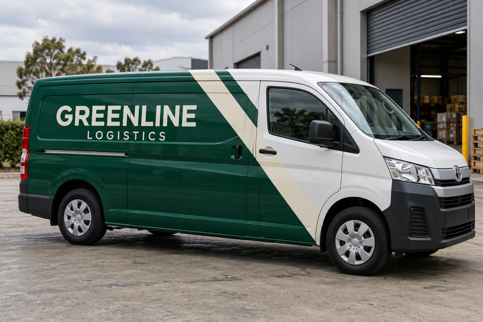 Greenline Logistics fleet wrap concept